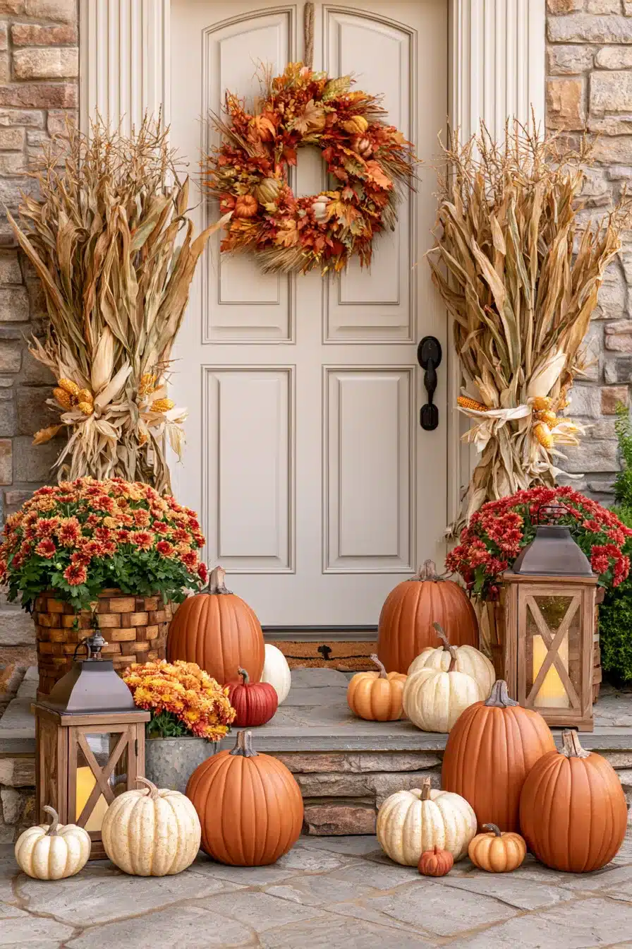 27 Gorgeous Autumn Front Porch Decor Ideas for a Warm Seasonal Welcome