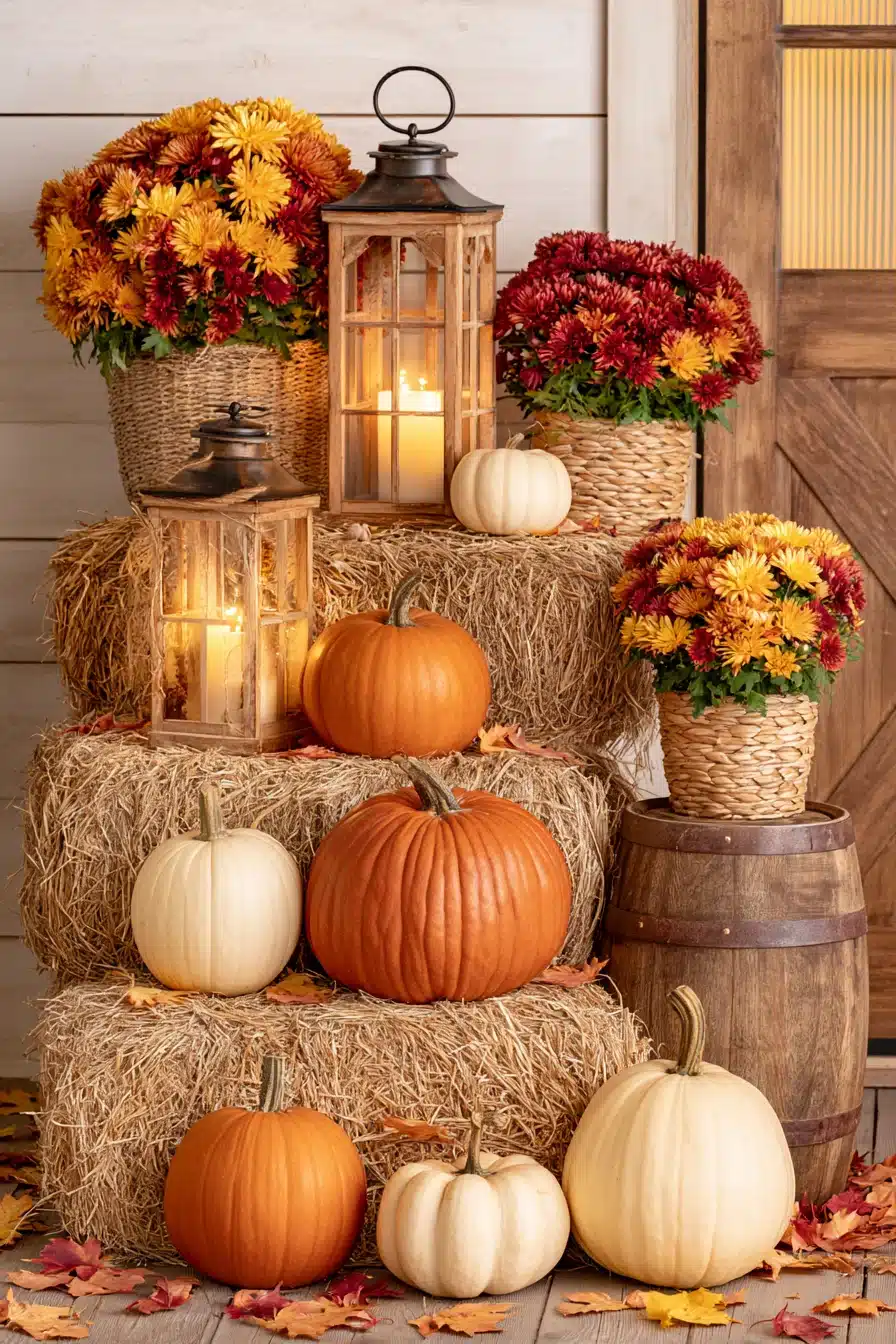 27 Beautiful Thanksgiving Porch Decorations for a Warm Harvest Welcome