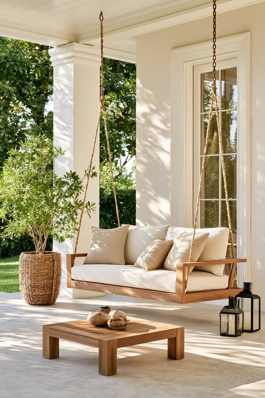 27 Charming Porch Swing Ideas for a Cozy Outdoor Retreat