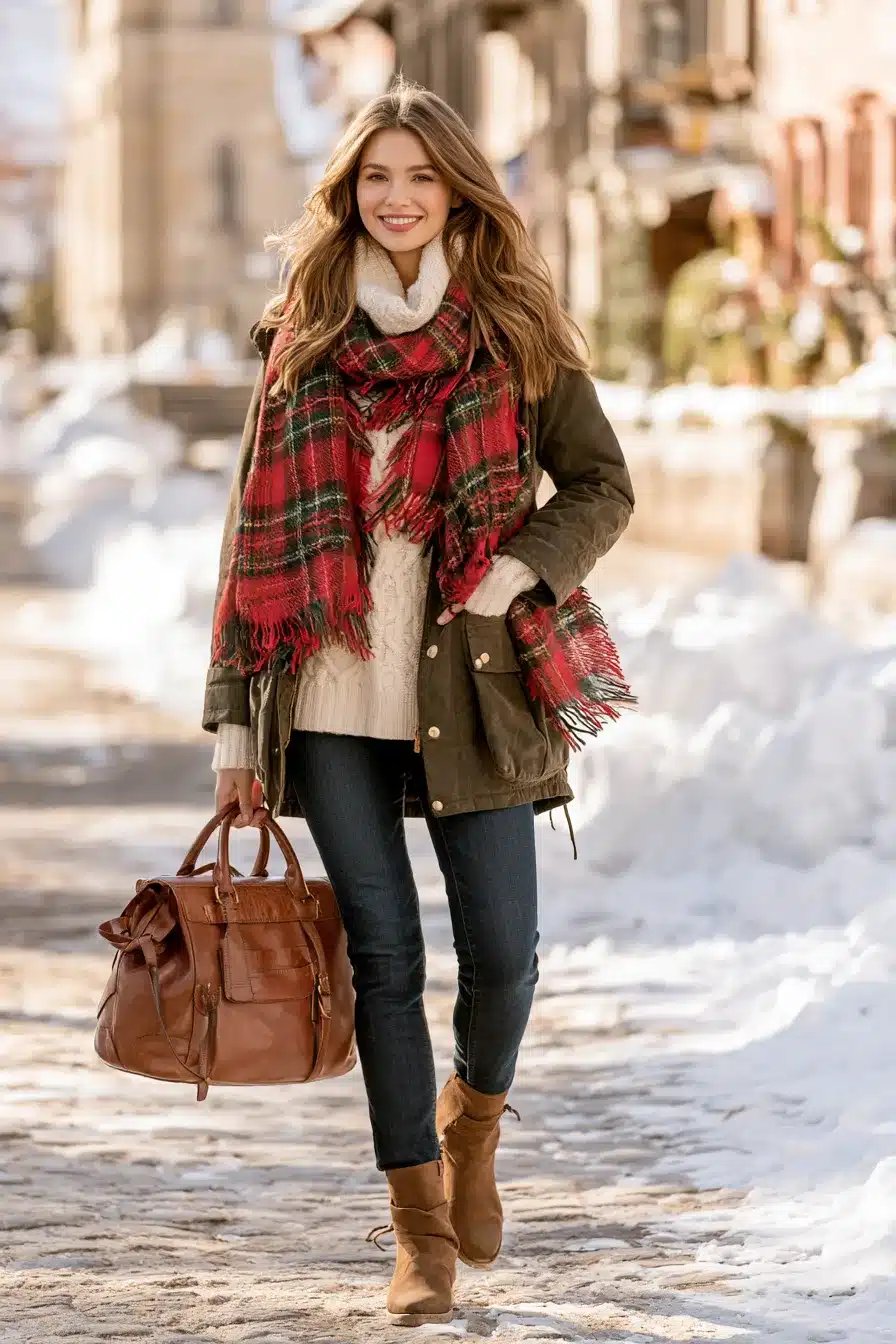 27 Winter Outfits With Scarves That Look Cozy and Chic