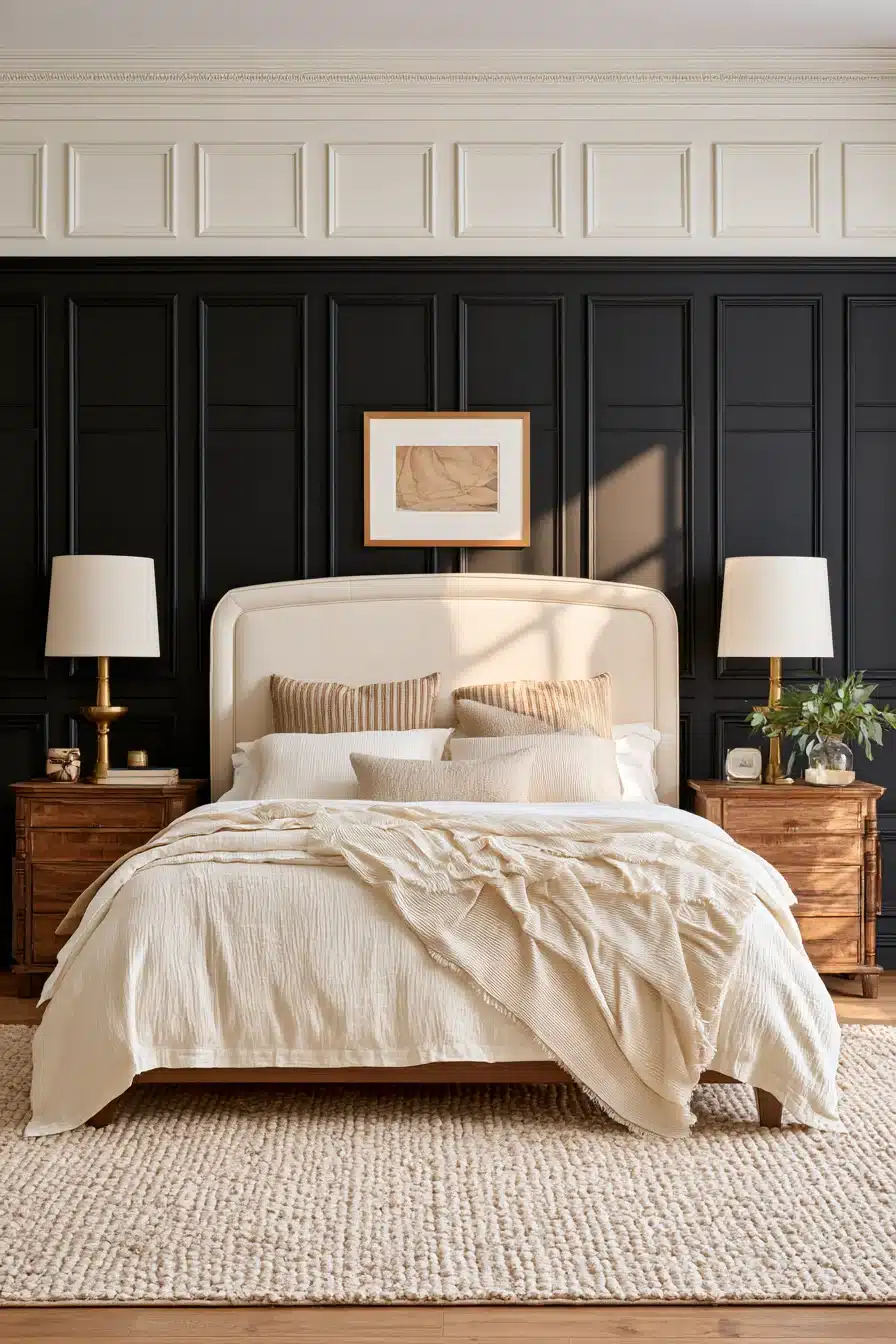 27 Black Accent Wall Bedroom Ideas With Timeless Appeal