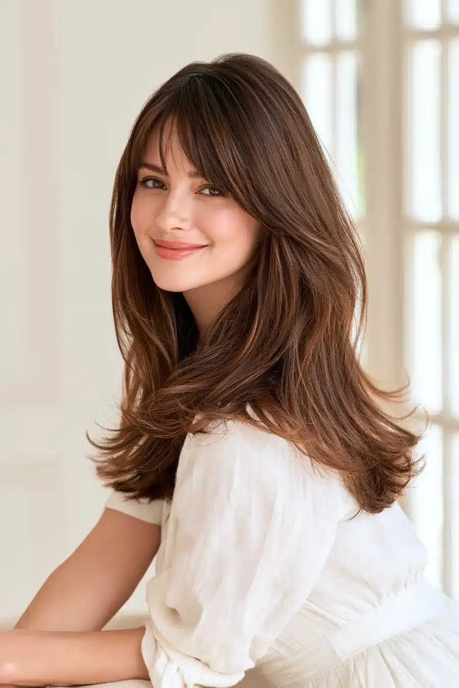 27 Beautiful Layered Hair With Bangs Ideas For A Fresh Look