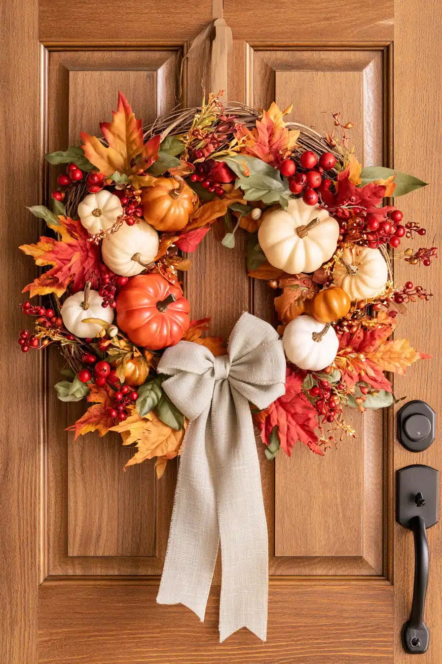 27 Easy DIY Fall Wreaths For A Welcoming Front Door