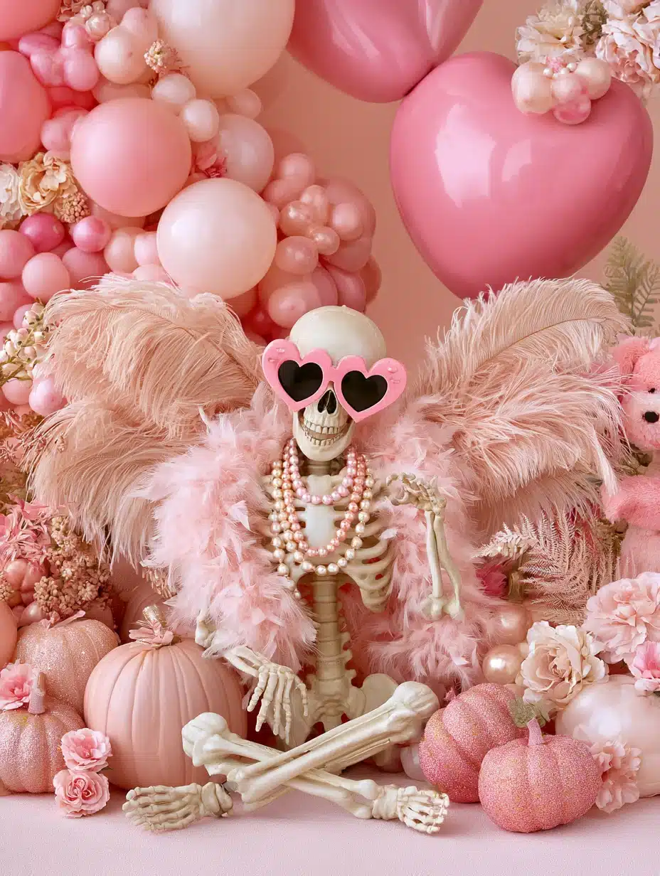 27 Dreamy Pink Halloween Decor Ideas For A Playful Spooky Home