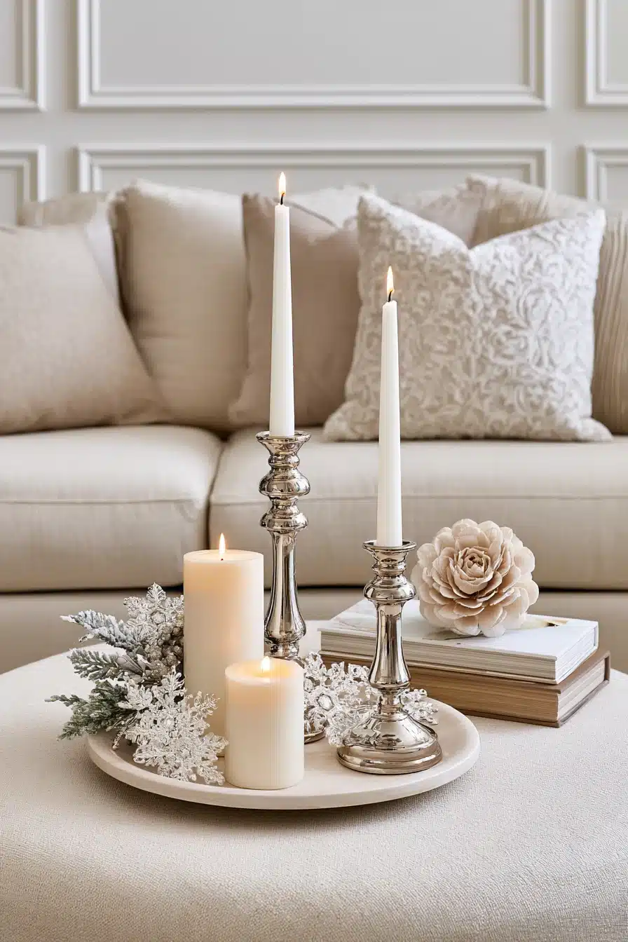 27 Christmas Coffee Table Decor Ideas for a Cozy Festive Living Room
