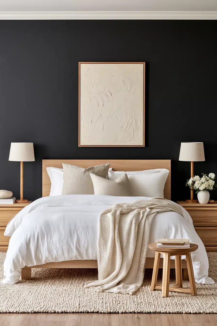 27 Black Accent Wall Bedroom Ideas With Timeless Appeal