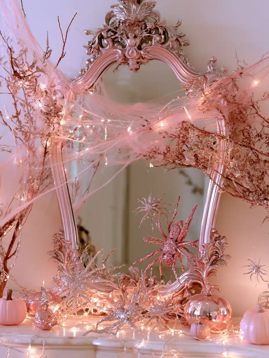 27 Dreamy Pink Halloween Decor Ideas For A Playful Spooky Home