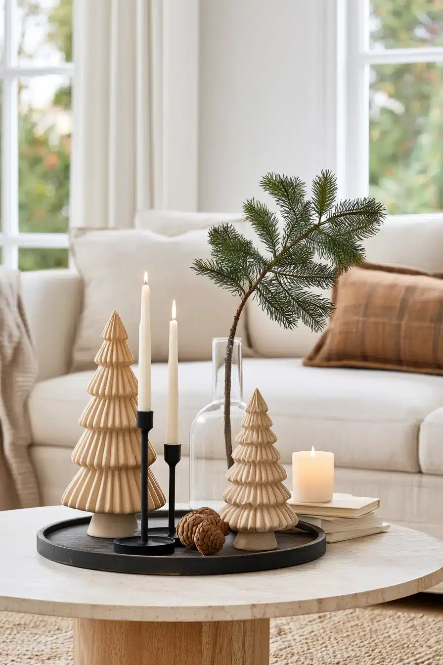 27 Christmas Coffee Table Decor Ideas for a Cozy Festive Living Room