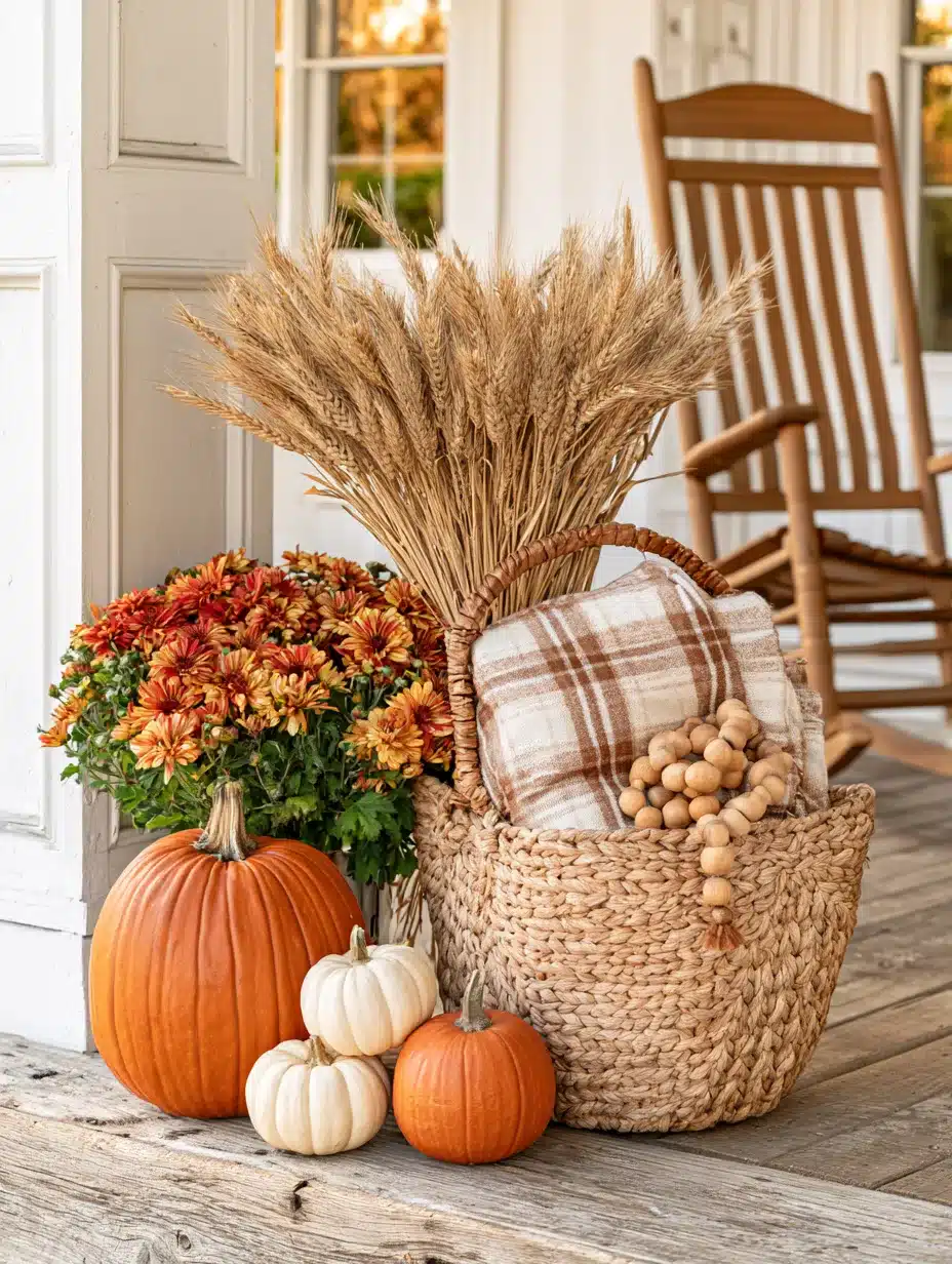 27 Charming Fall Basket Ideas for a Cozy Autumn Home