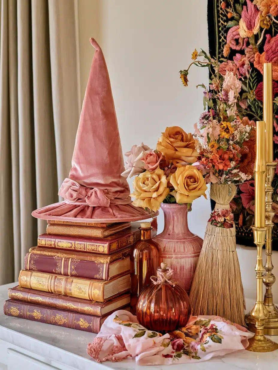 27 Dreamy Pink Halloween Decor Ideas For A Playful Spooky Home