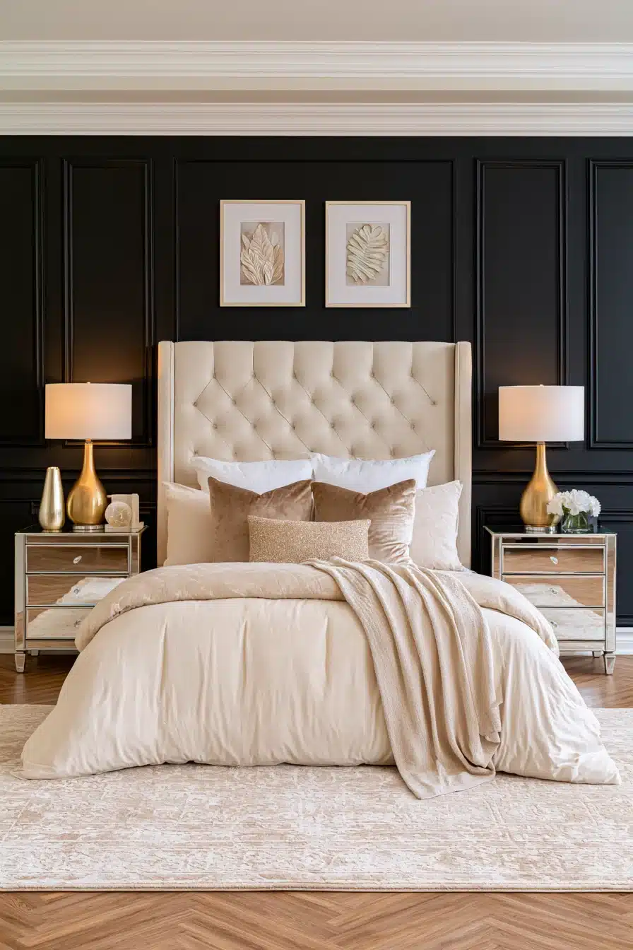 27 Black Accent Wall Bedroom Ideas With Timeless Appeal