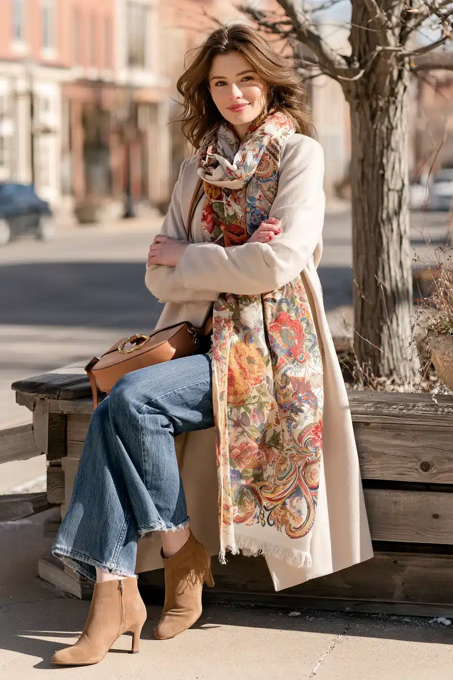 27 Winter Outfits With Scarves That Look Cozy and Chic
