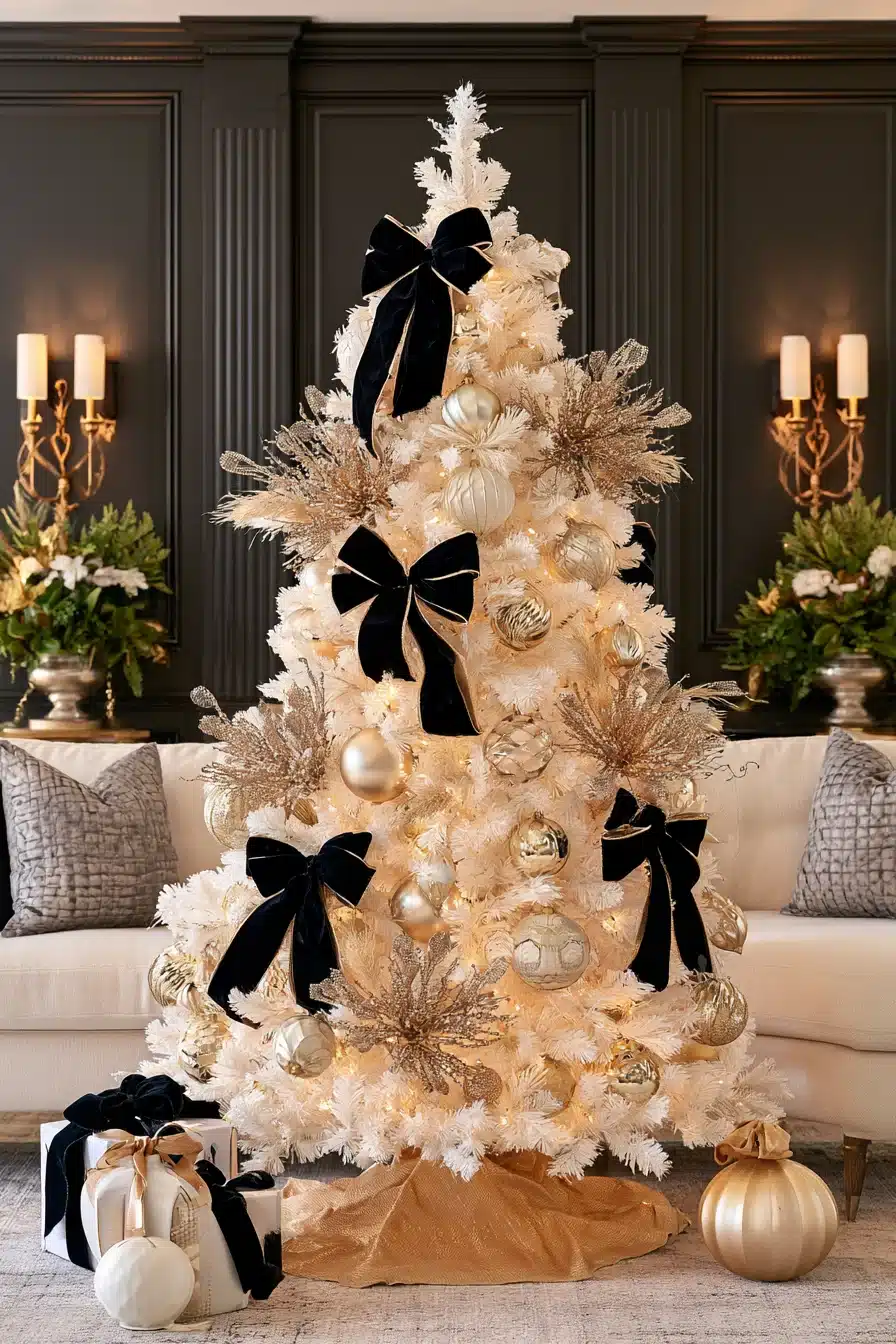 27 Magical White Christmas Tree Ideas For A Dreamy Holiday Home