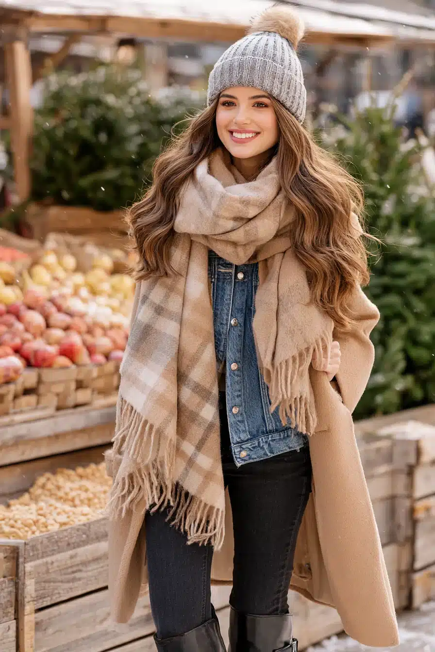 27 Winter Outfits With Scarves That Look Cozy and Chic