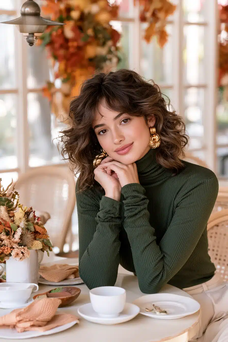 27 Gorgeous Autumn Curly Hairstyles for a Cozy Seasonal Look