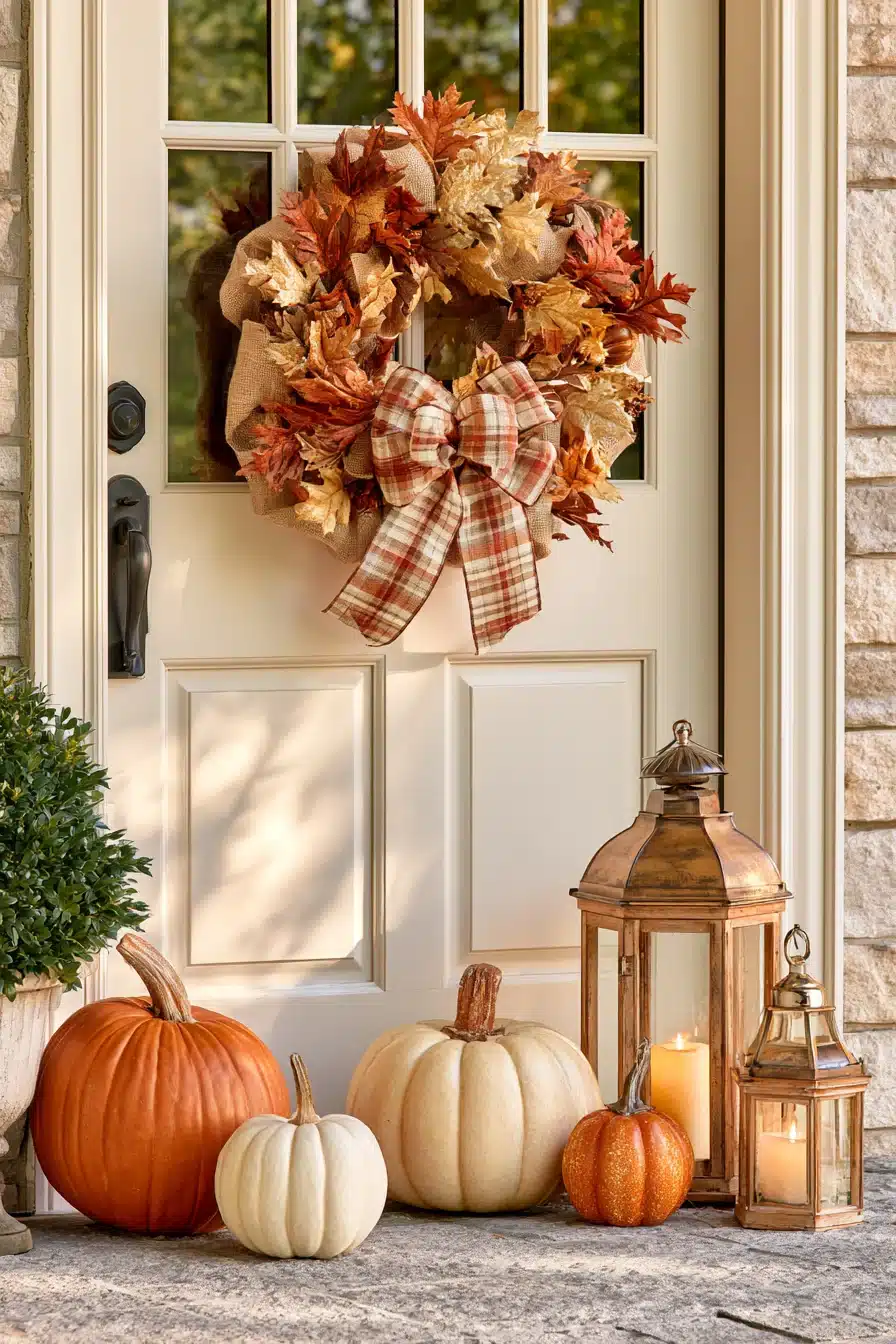 27 Easy DIY Fall Wreaths For A Welcoming Front Door