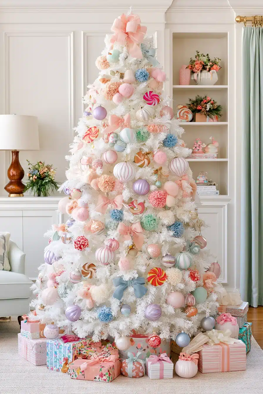 27 Magical White Christmas Tree Ideas For A Dreamy Holiday Home