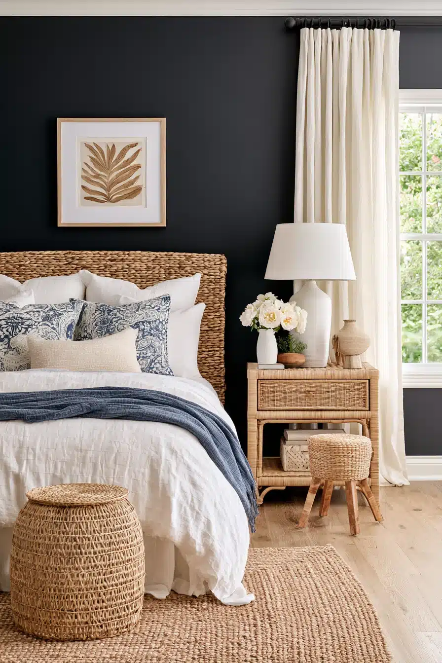 27 Black Accent Wall Bedroom Ideas With Timeless Appeal