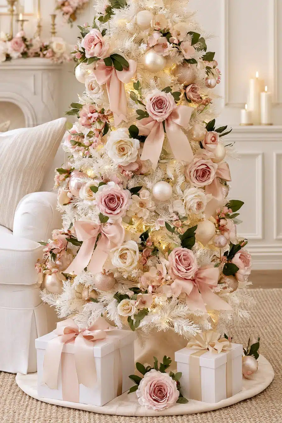 27 Magical White Christmas Tree Ideas For A Dreamy Holiday Home