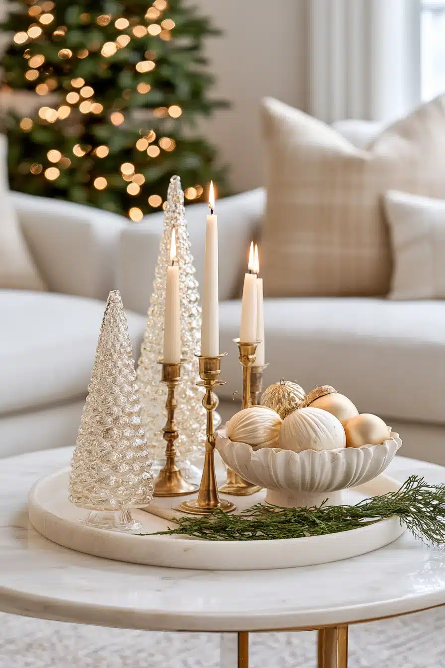 27 Christmas Coffee Table Decor Ideas for a Cozy Festive Living Room