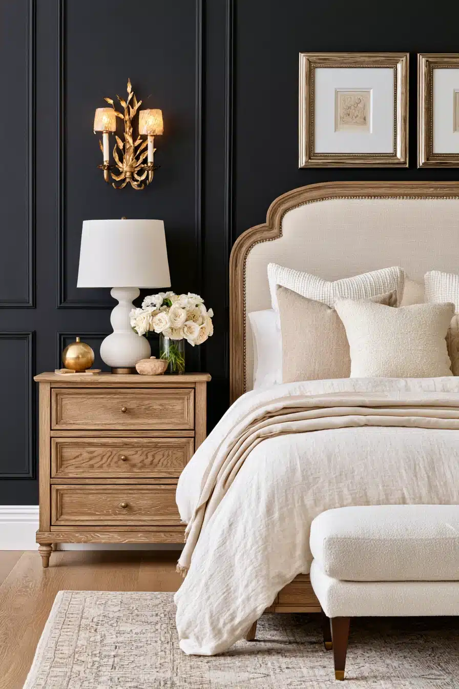 27 Black Accent Wall Bedroom Ideas With Timeless Appeal