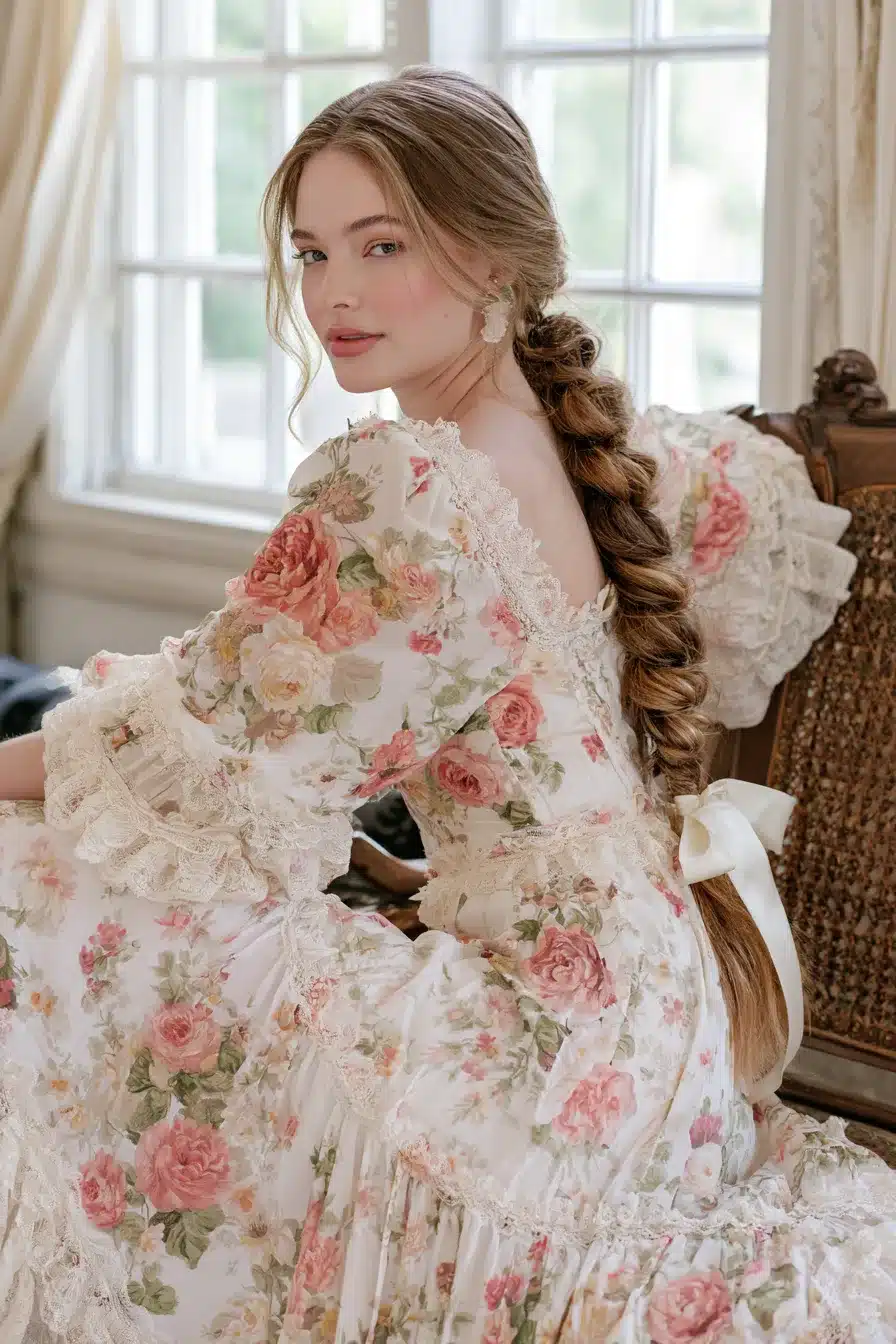 27 Dreamy Cottagecore Hairstyles for Long Hair With Romantic Countryside Charm