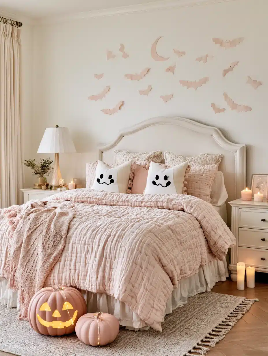 27 Dreamy Pink Halloween Decor Ideas For A Playful Spooky Home