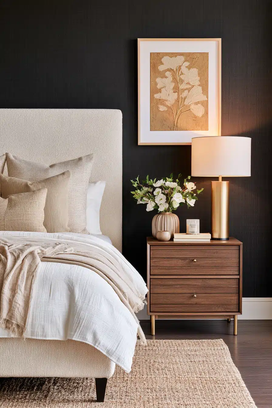 27 Black Accent Wall Bedroom Ideas With Timeless Appeal