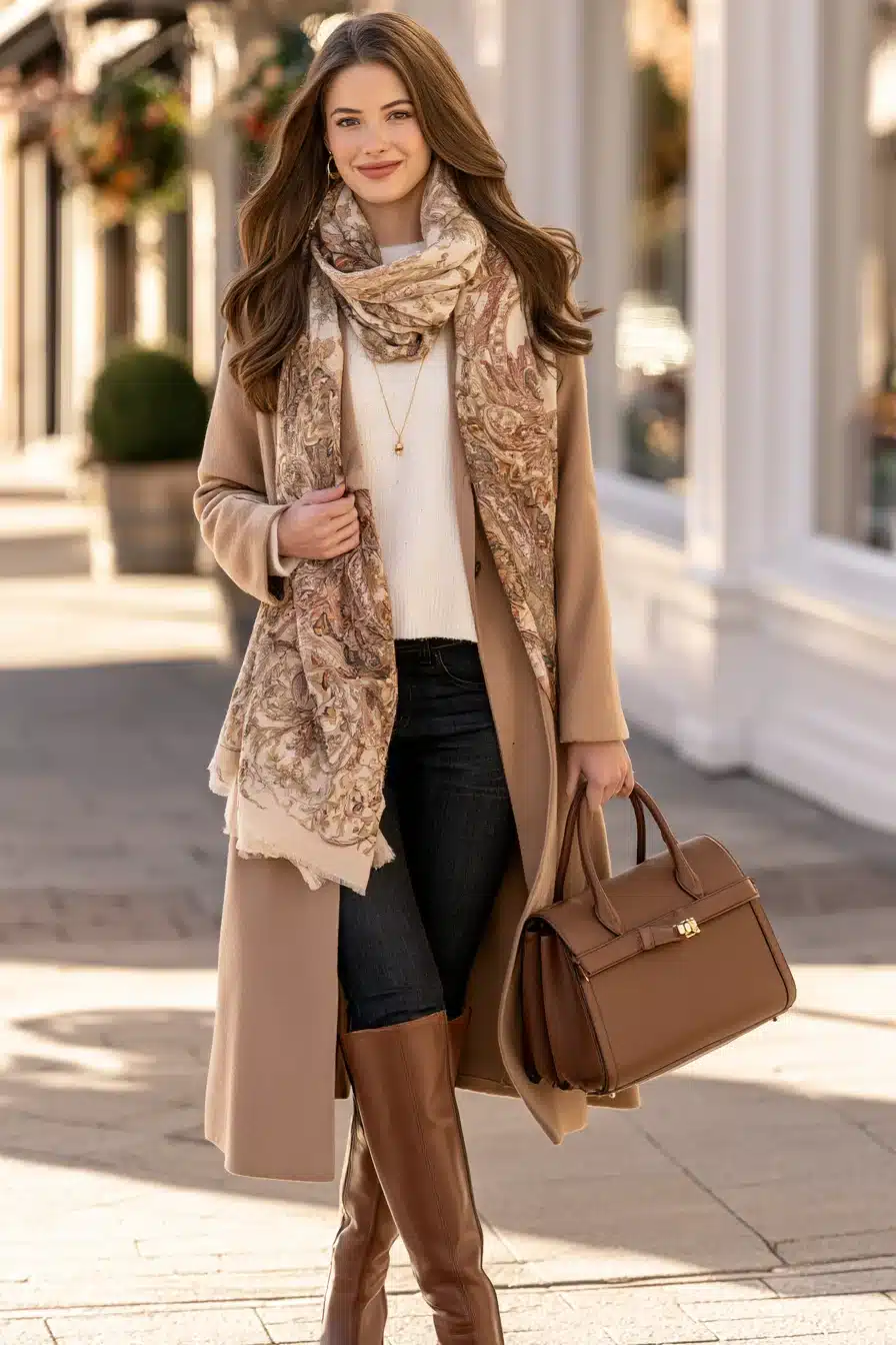 27 Winter Outfits With Scarves That Look Cozy and Chic