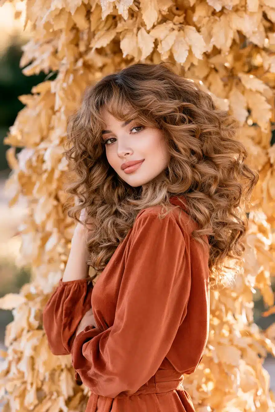 27 Gorgeous Autumn Curly Hairstyles for a Cozy Seasonal Look