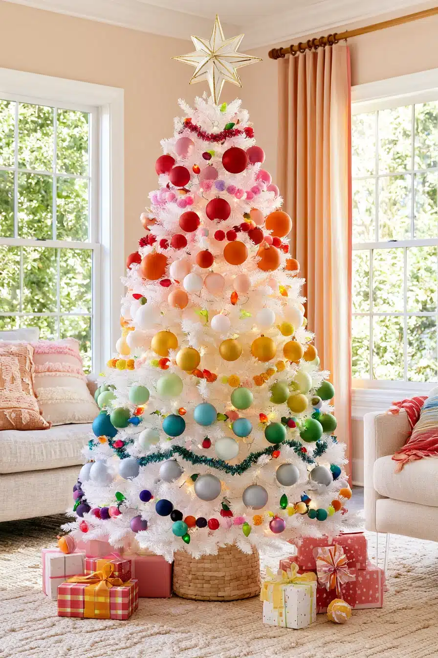 27 Magical White Christmas Tree Ideas For A Dreamy Holiday Home
