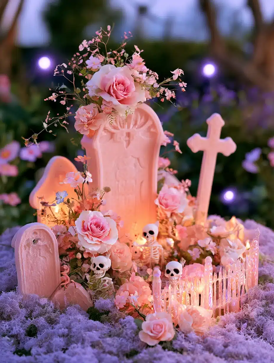 27 Dreamy Pink Halloween Decor Ideas For A Playful Spooky Home