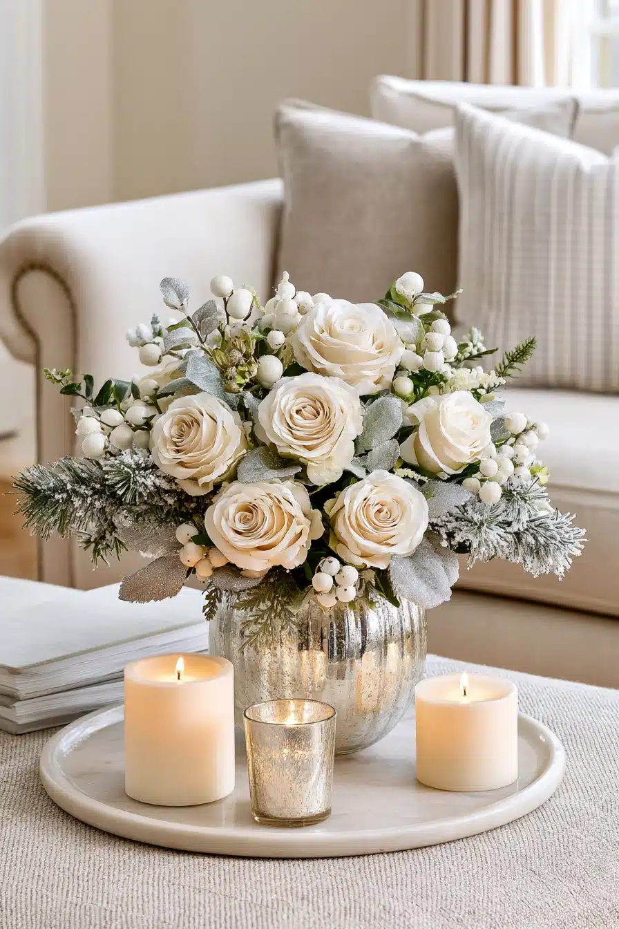 27 Christmas Coffee Table Decor Ideas for a Cozy Festive Living Room