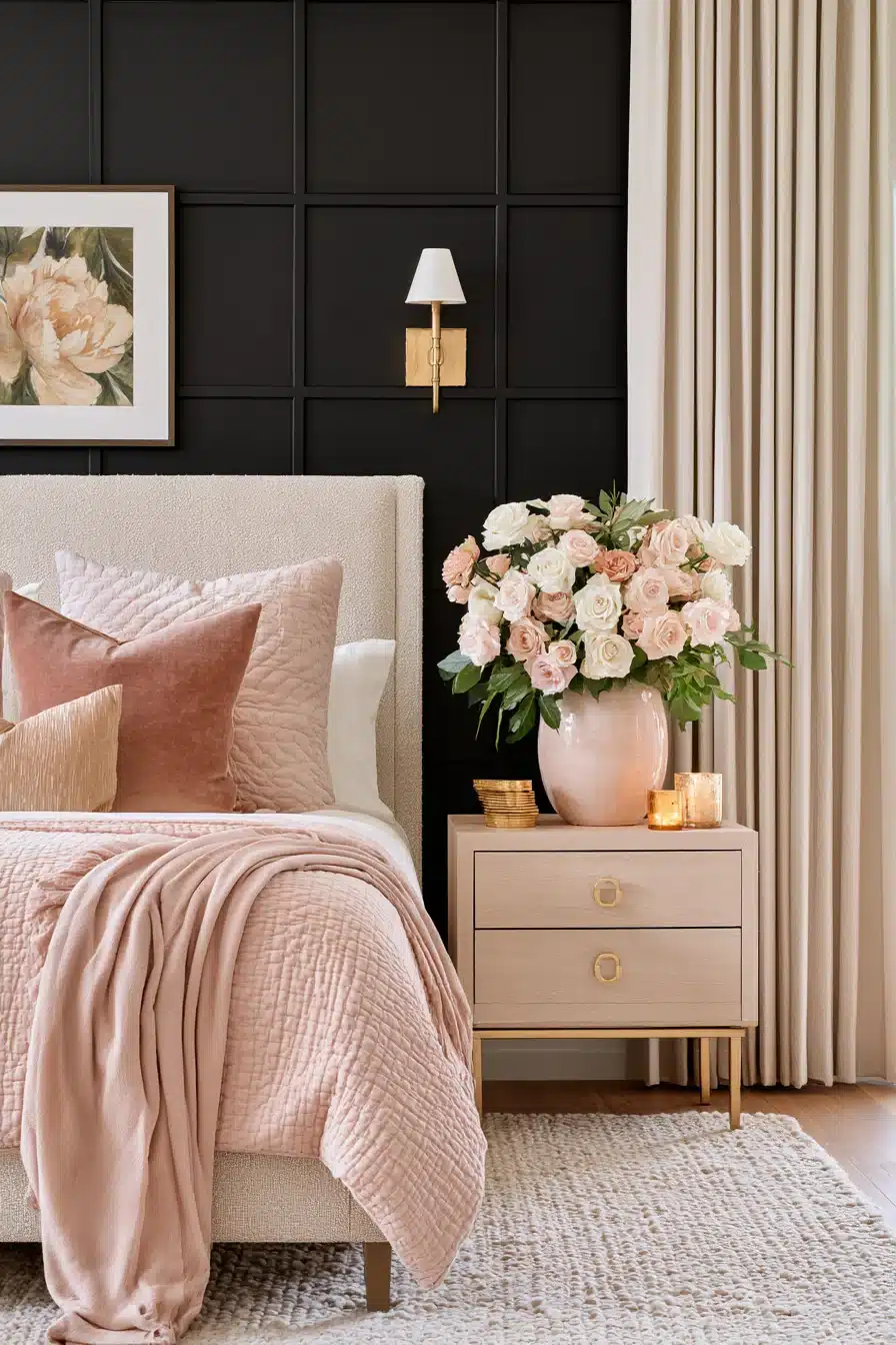 27 Black Accent Wall Bedroom Ideas With Timeless Appeal