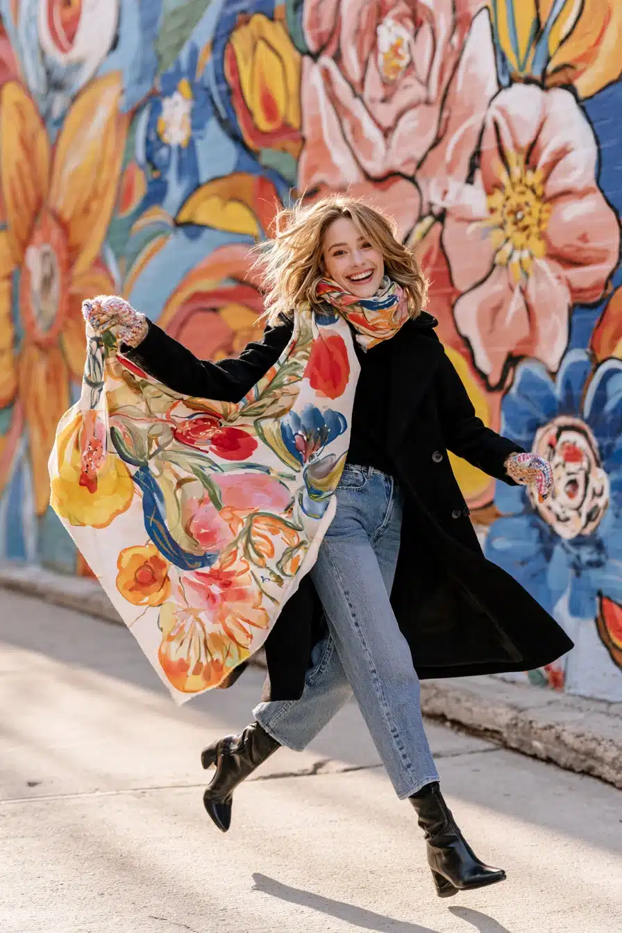 27 Winter Outfits With Scarves That Look Cozy and Chic