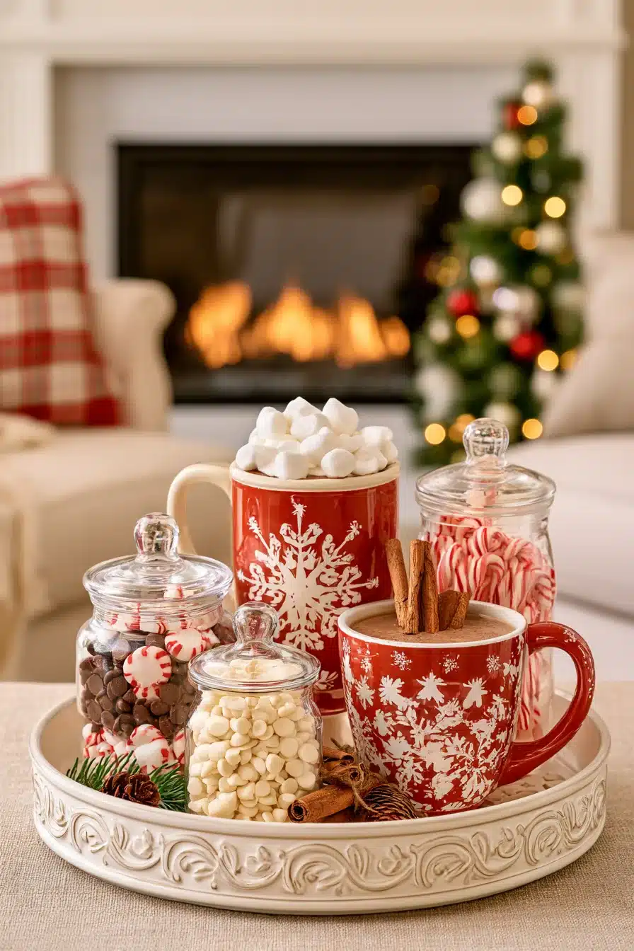 27 Christmas Coffee Table Decor Ideas for a Cozy Festive Living Room