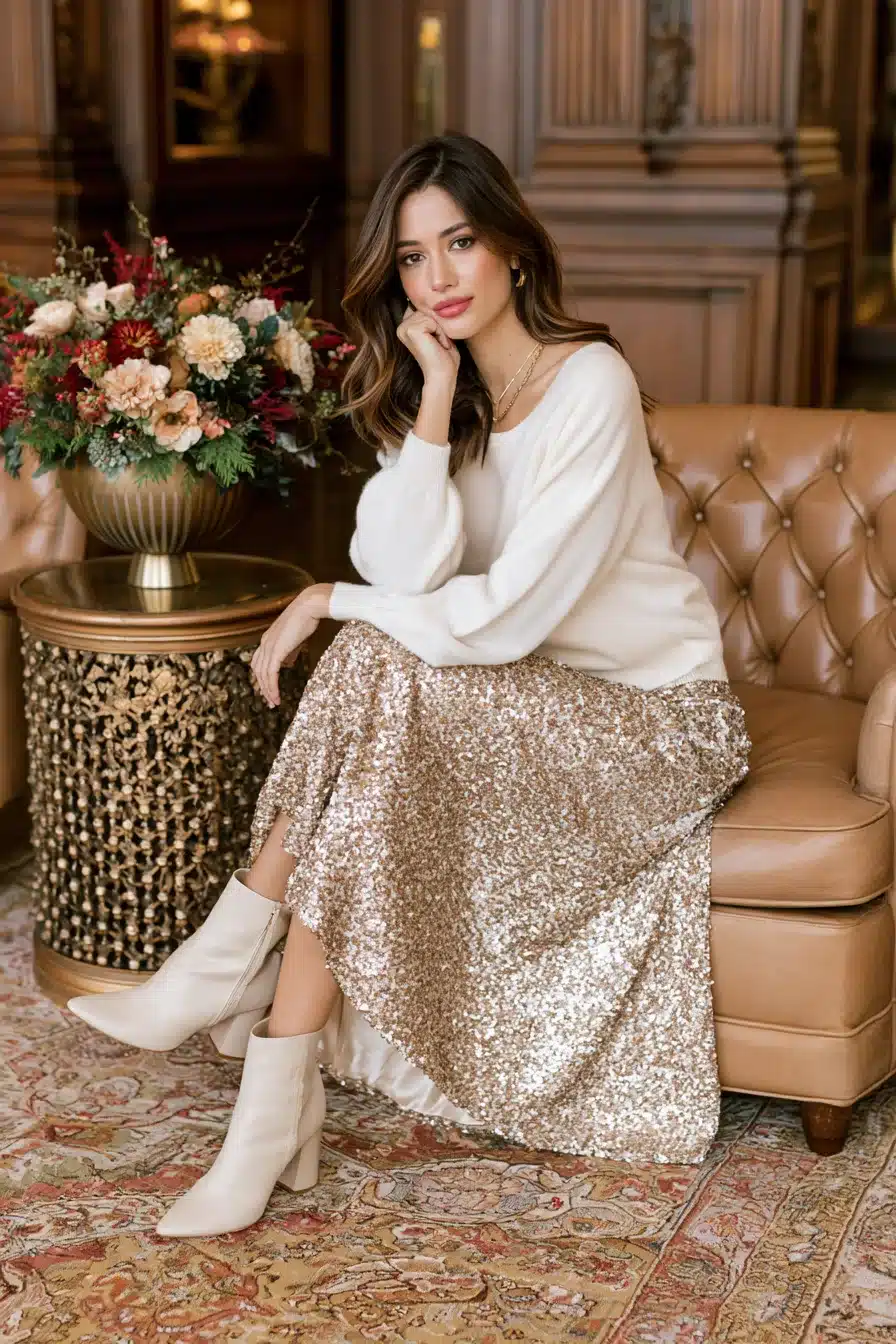 27 Work Christmas Party Outfit Ideas That Feel Festive and Polished