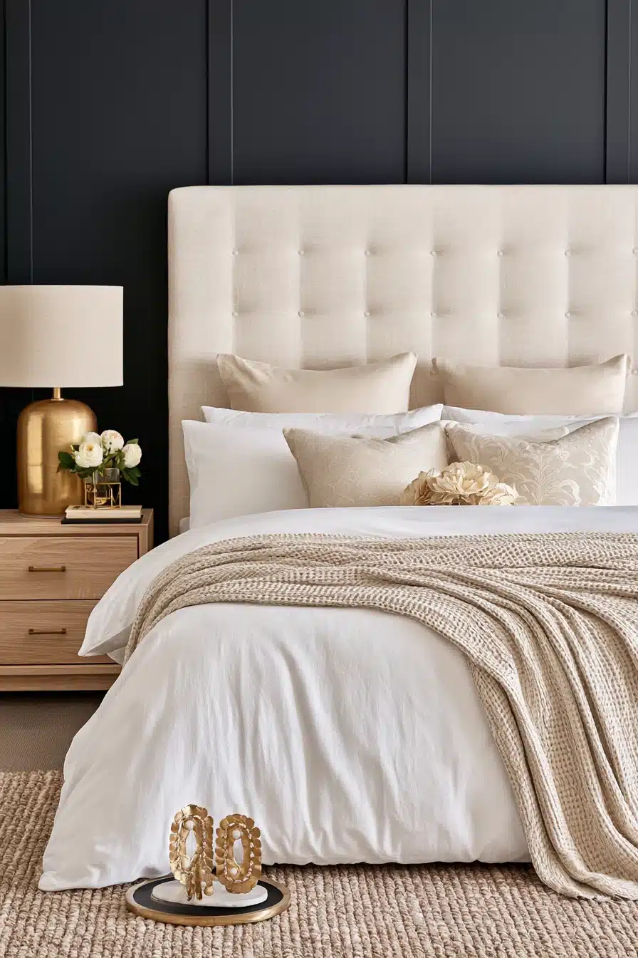 27 Black Accent Wall Bedroom Ideas With Timeless Appeal