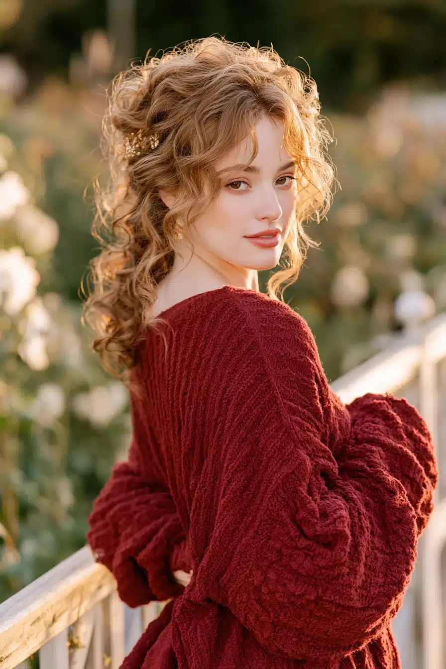 27 Gorgeous Autumn Curly Hairstyles for a Cozy Seasonal Look