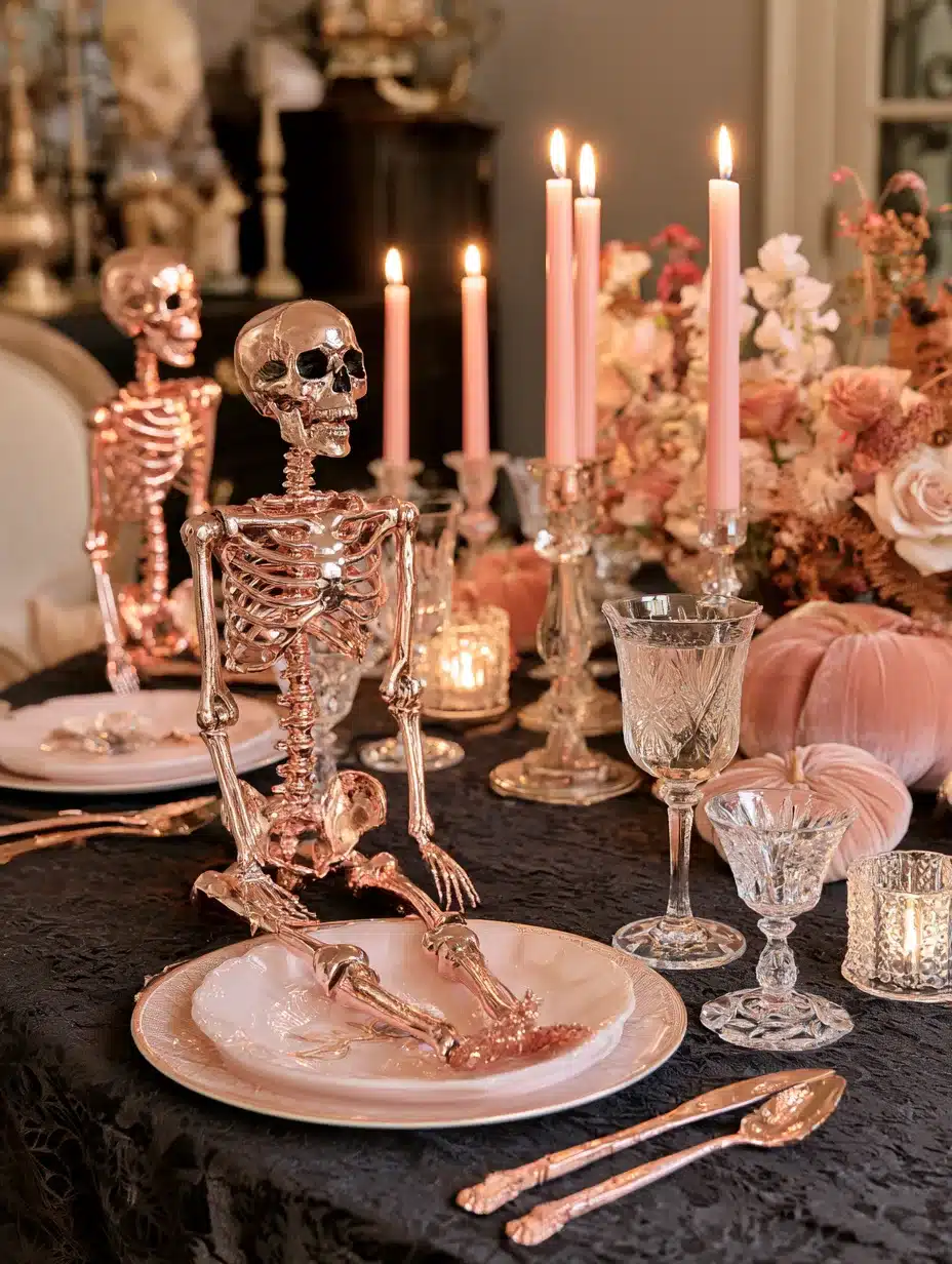 27 Dreamy Pink Halloween Decor Ideas For A Playful Spooky Home