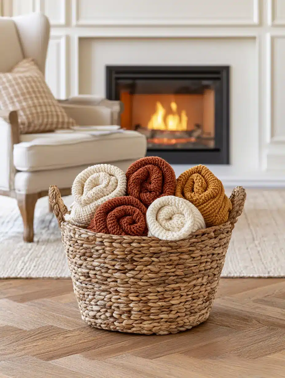 27 Charming Fall Basket Ideas for a Cozy Autumn Home