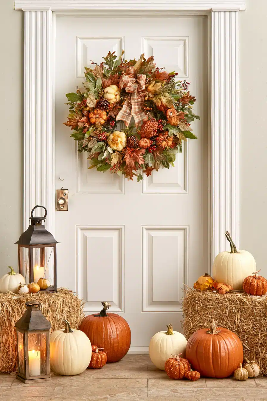 27 Easy DIY Fall Wreaths For A Welcoming Front Door