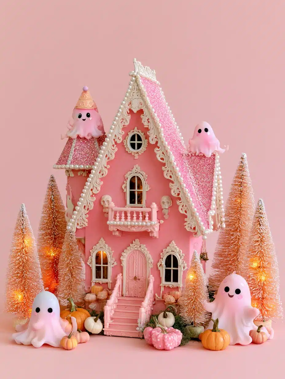 27 Dreamy Pink Halloween Decor Ideas For A Playful Spooky Home
