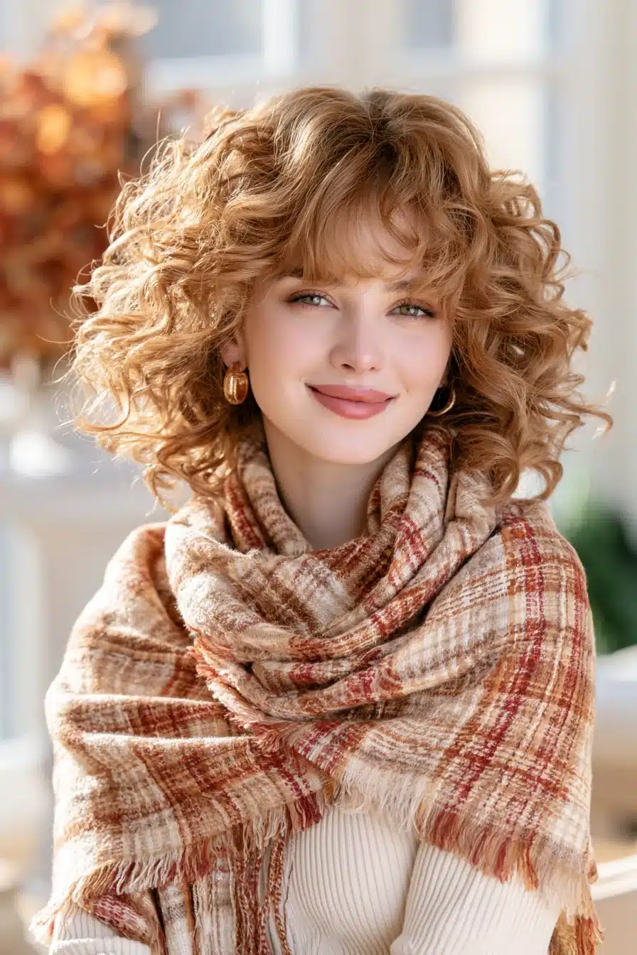 27 Gorgeous Autumn Curly Hairstyles for a Cozy Seasonal Look