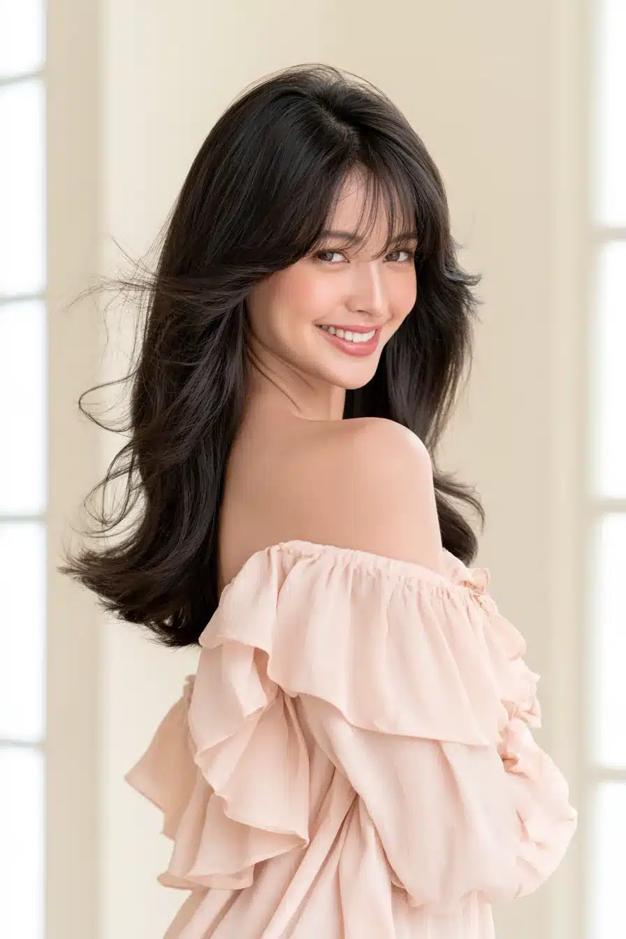 27 Beautiful Layered Hair With Bangs Ideas For A Fresh Look