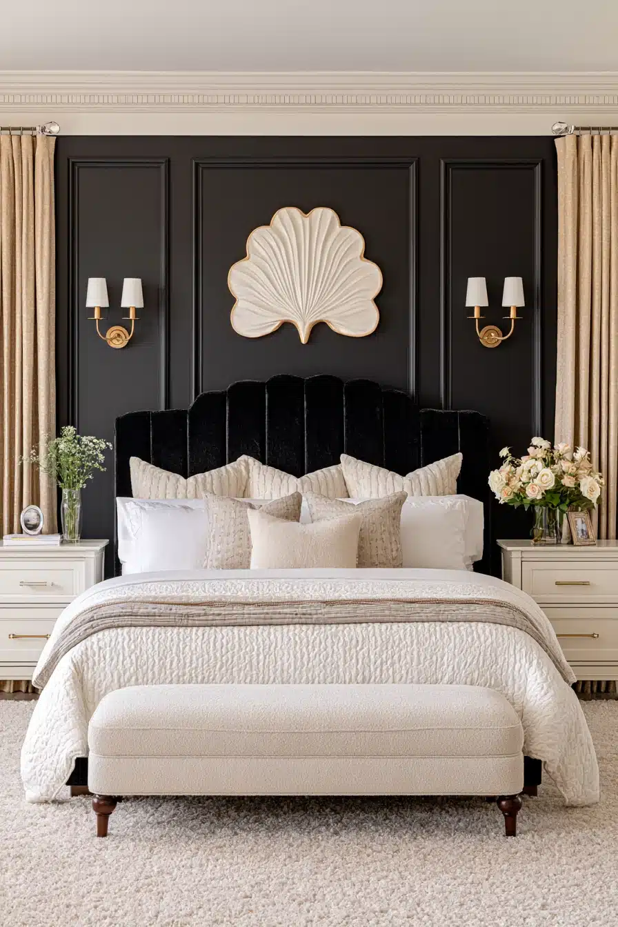27 Black Accent Wall Bedroom Ideas With Timeless Appeal