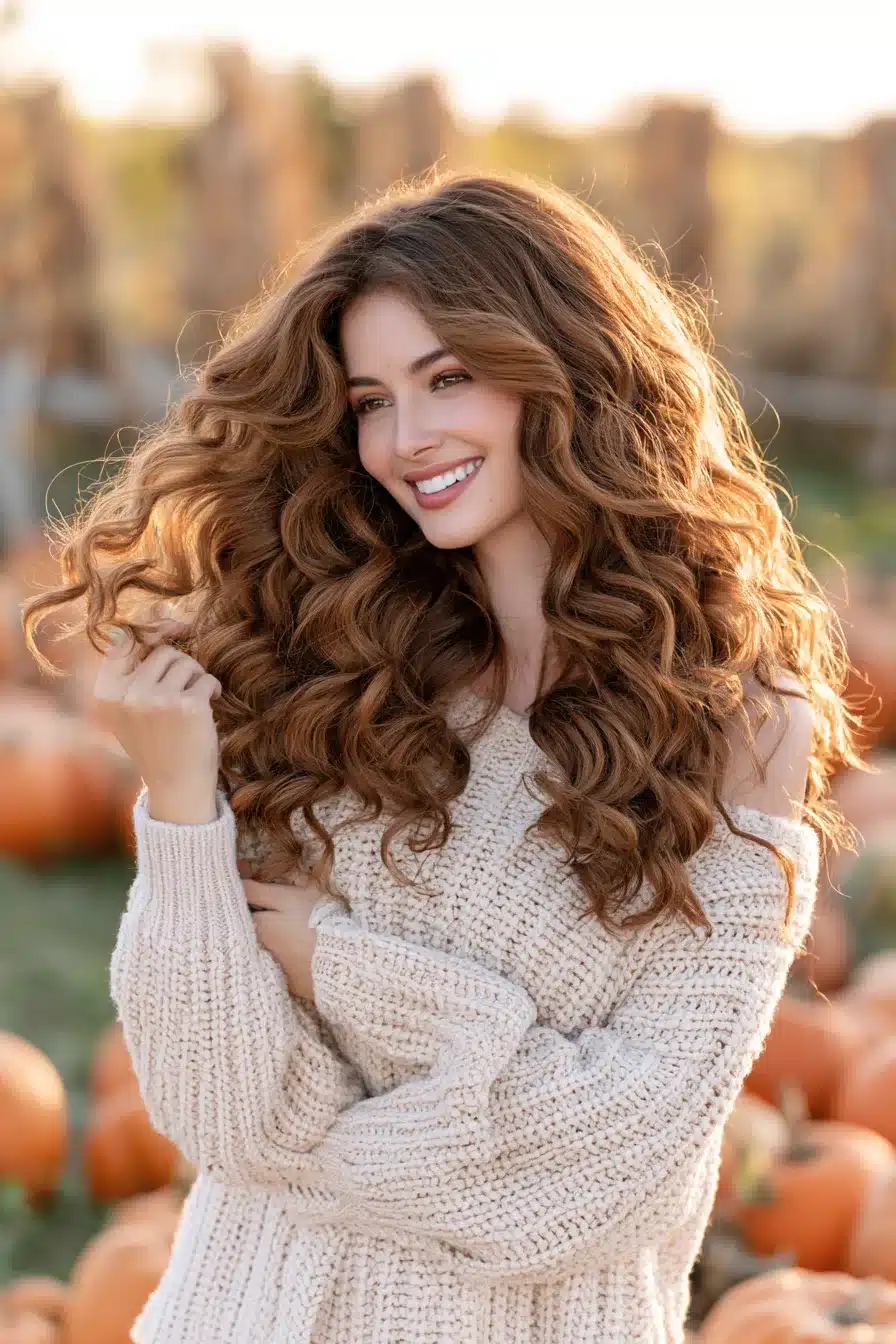 27 Gorgeous Autumn Curly Hairstyles for a Cozy Seasonal Look