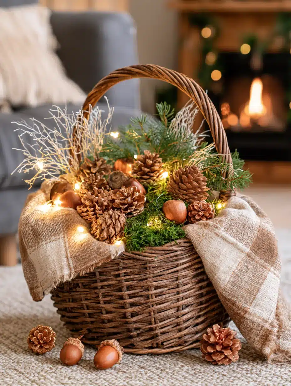 27 Charming Fall Basket Ideas for a Cozy Autumn Home