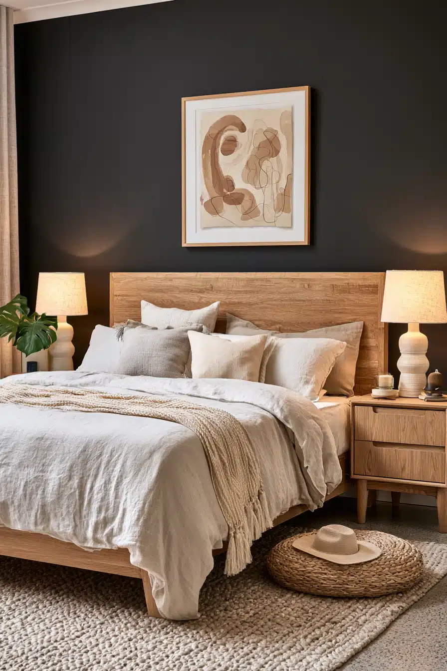 27 Black Accent Wall Bedroom Ideas With Timeless Appeal