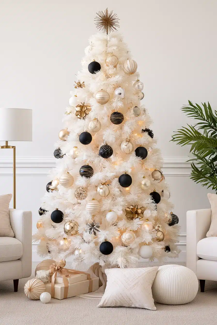 27 Magical White Christmas Tree Ideas For A Dreamy Holiday Home